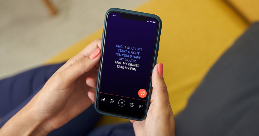 Sing karaoke from your mobile device