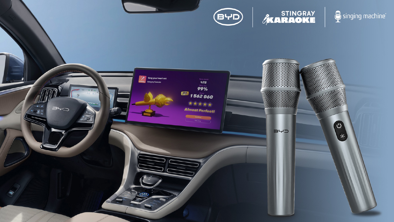 Microphones for karaoke in BYD cars