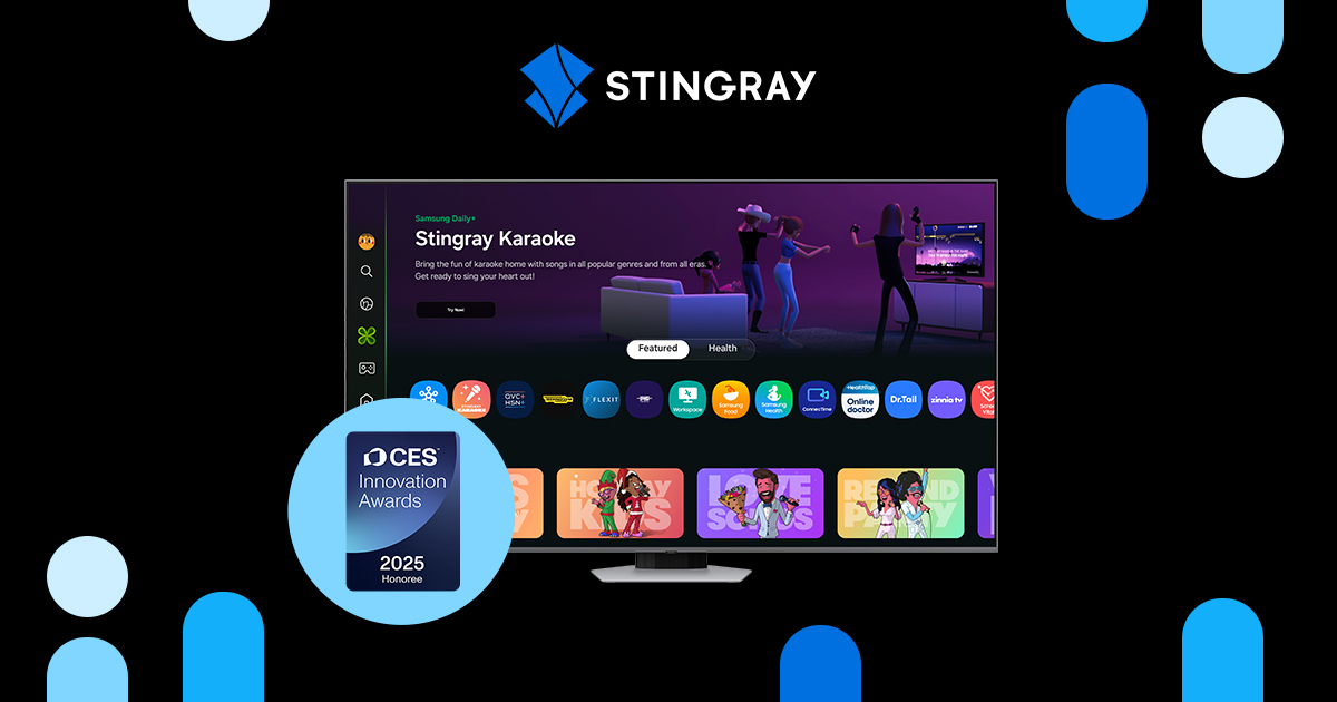 Samsung TV Karaoke, powered by Stingray Karaoke, wins CES Innovation award